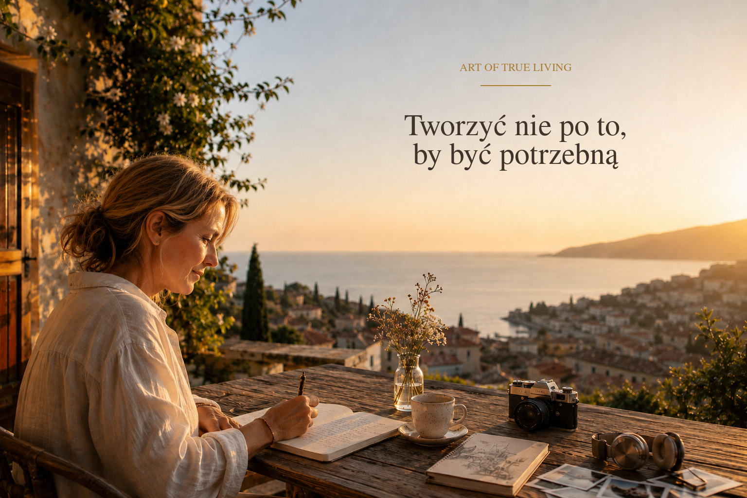 Grafika do eseju „Tworzyć nie po to, by być potrzebną” - twórczość jako wolność, nie zadanie